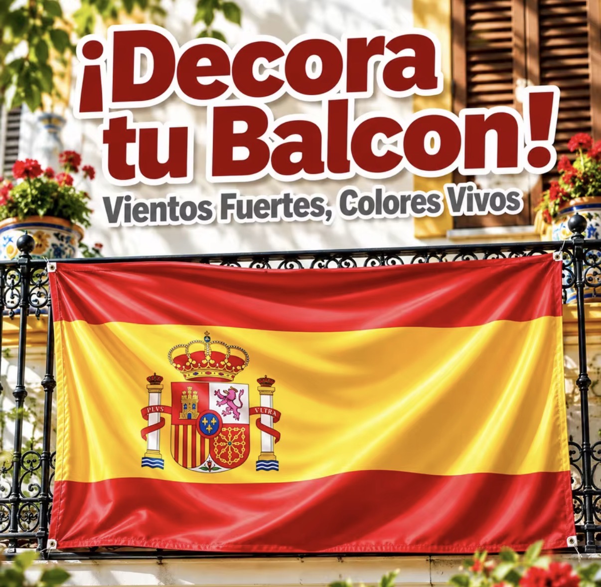 bandera de España para tu balcón